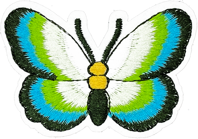 Turquoise & Green Butterfly - Patch