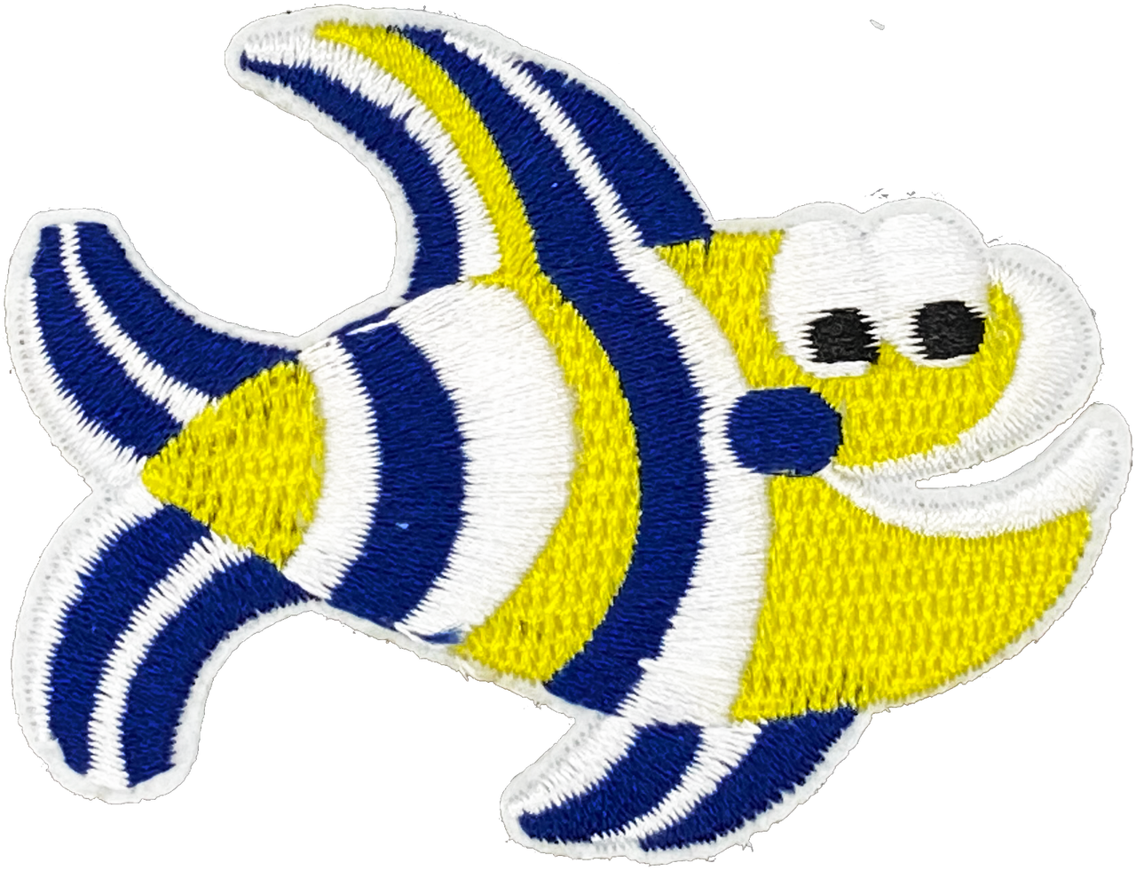 Yellow & Navy Fish - Patch