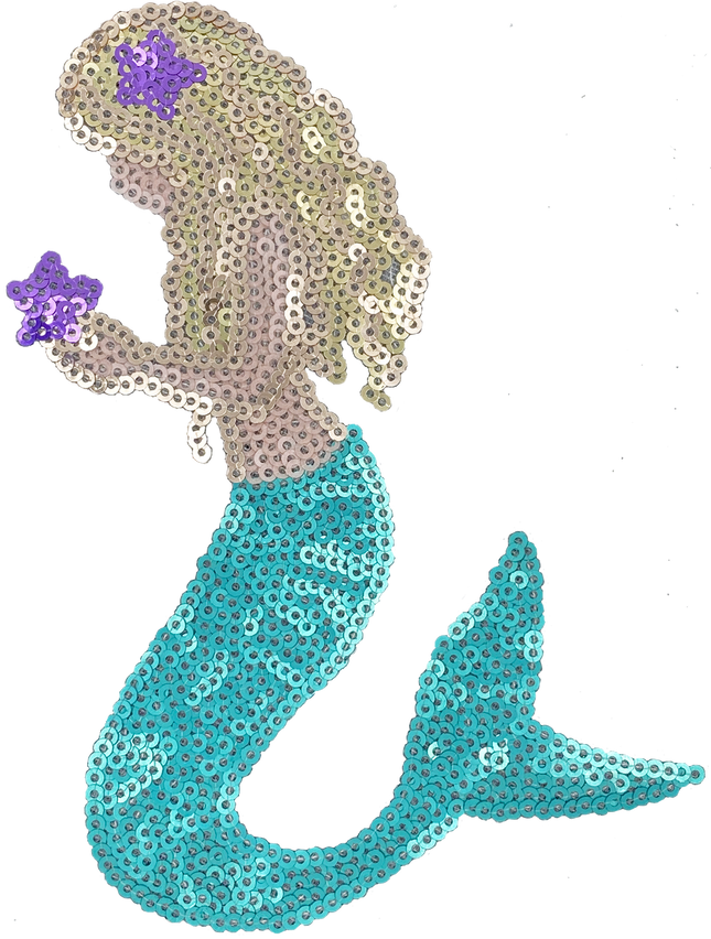 Large Sequin Mermaid - Patch