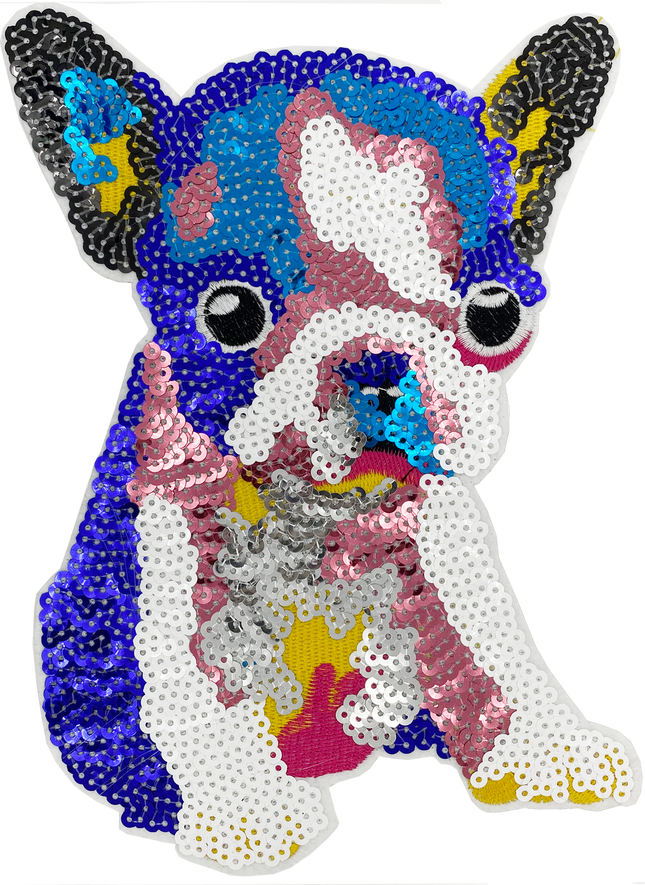 Sequin Bulldog Puppy - Patch