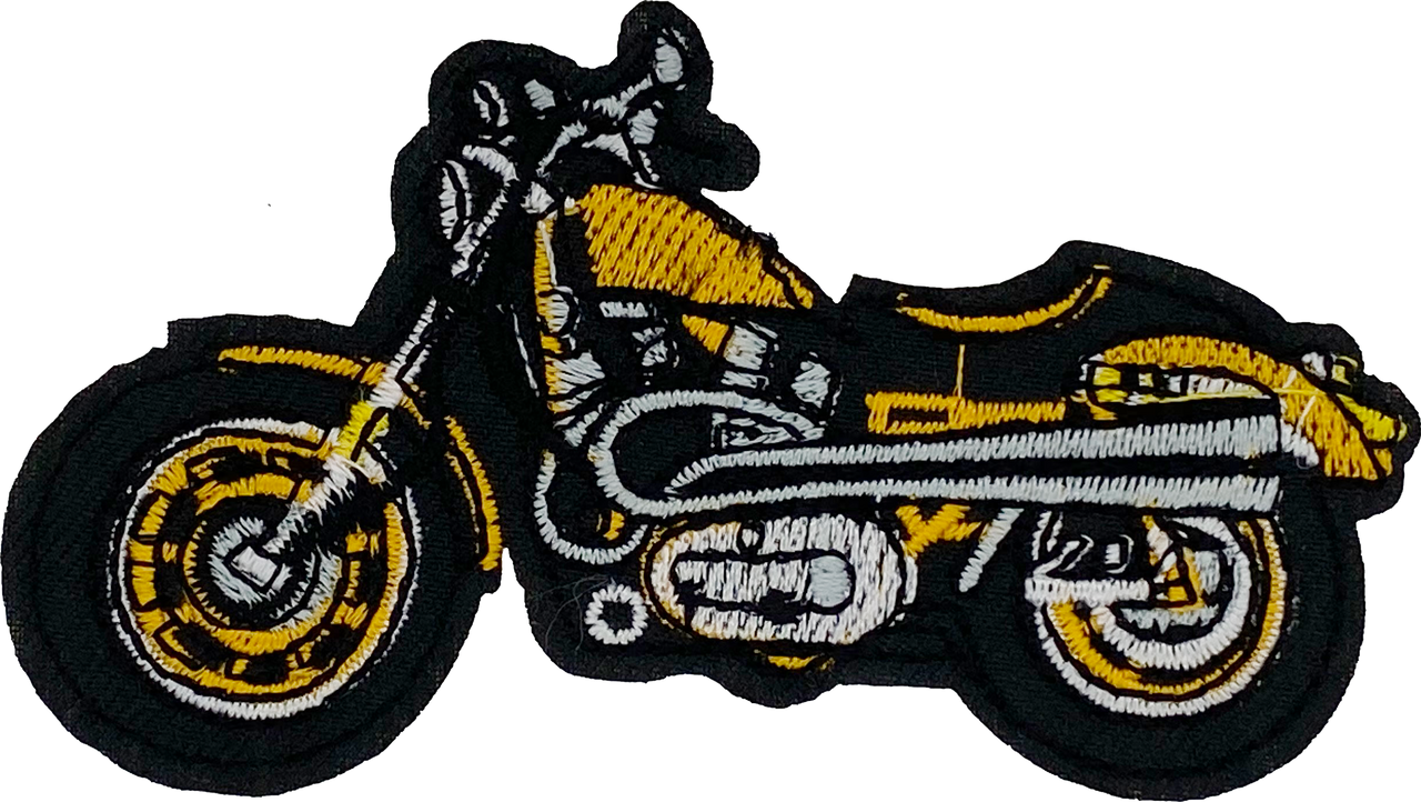 Motorcycle (Gold)- Patch