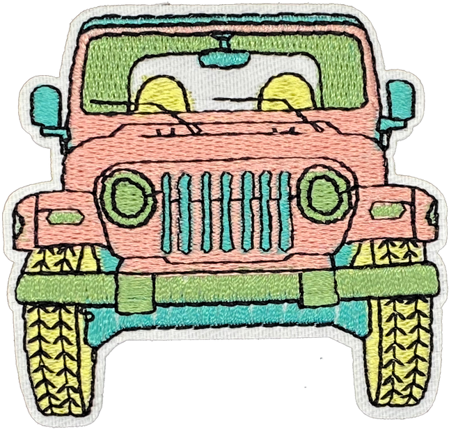 Pink Jeep - Patch