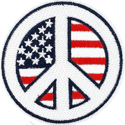 Patriotic Peace Sign - Patch