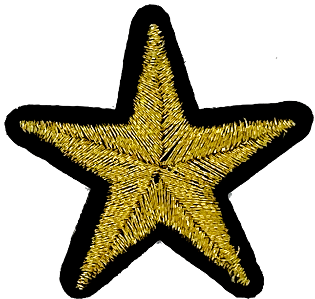 Gold Metallic Star - Patch