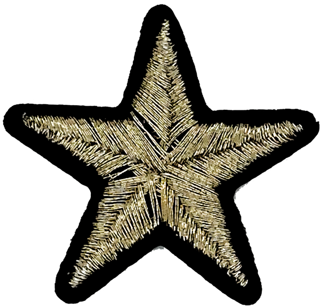 Pewter Metallic Star - Patch