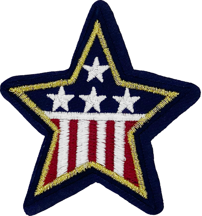 Patriotic Star (Metallic Gold) - Patch