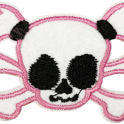 Skull with Pig Tails - Patch