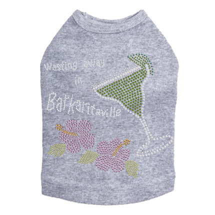 Wasting Away in Barkaritaville Hibiscus - Dog Tank