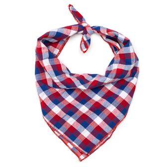 Red/White/Blue Check Tie Bandana Default Title