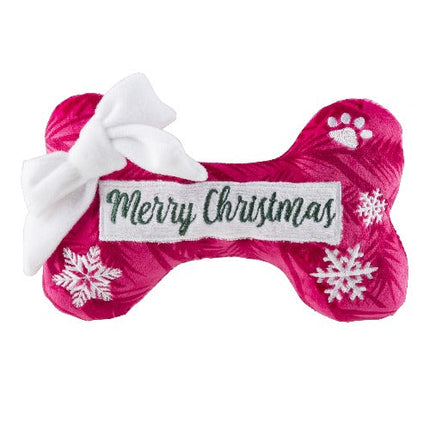 Merry Christmas Puppermint Bone Toy by Haute Diggity Dog