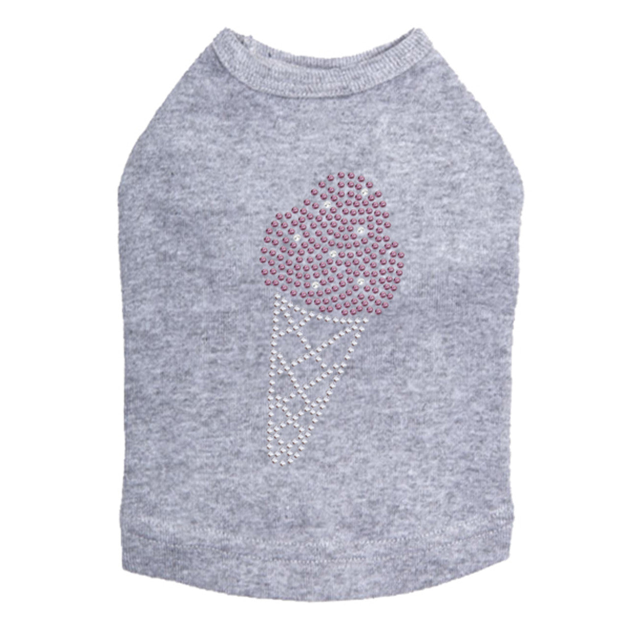 Ice Cream Cone - Dog Tank Heather Gray