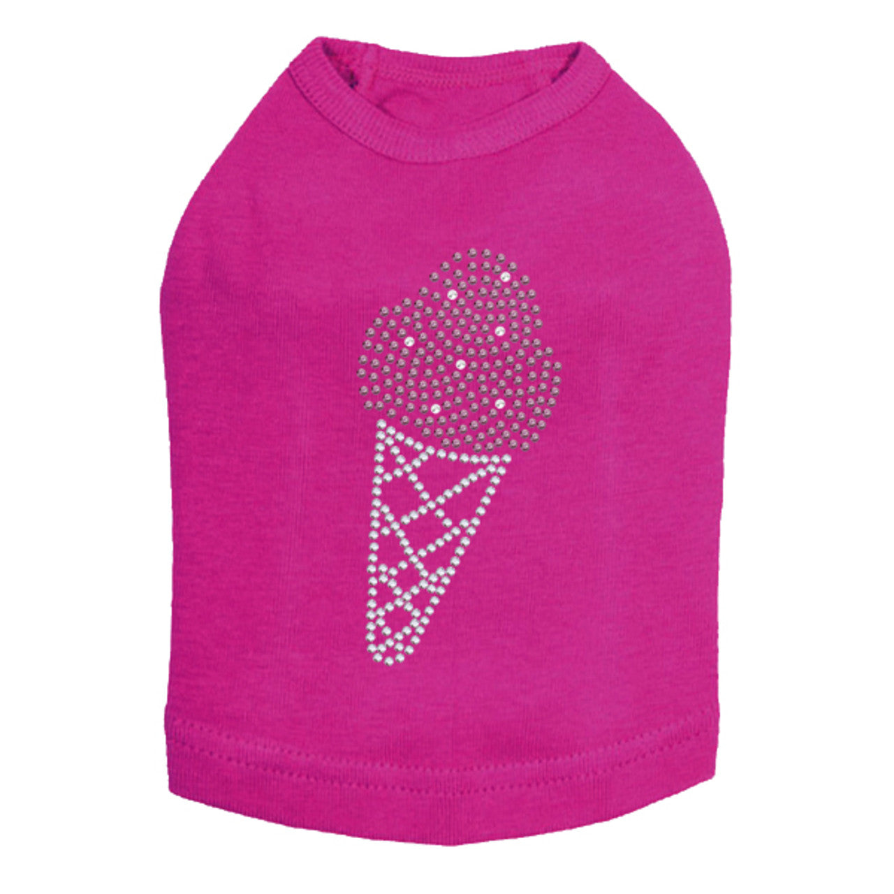 Ice Cream Cone - Dog Tank Hot Pink