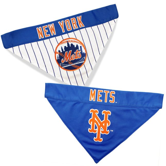 New York Mets REVERSIBLE Dog Bandana