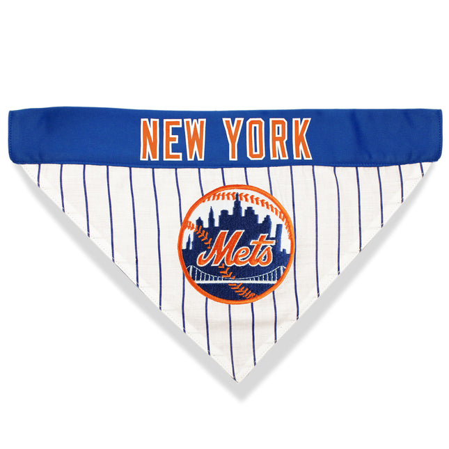 New York Mets REVERSIBLE Dog Bandana