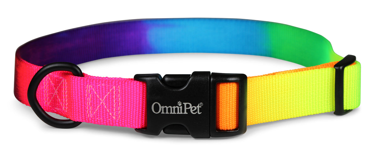 Rainbow Nylon Kwik-Klip Adjustable Collar