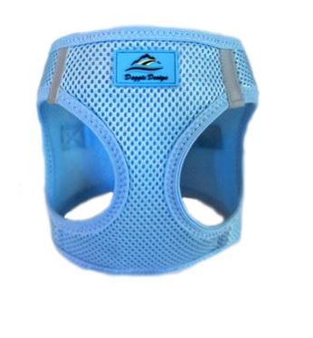 American River Ultra Choke Free Soft Mesh Dog Harness-Light Blue