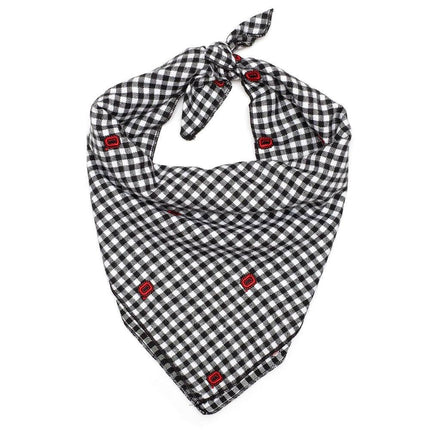 The Ohio State Block O Check Tie Bandana Black