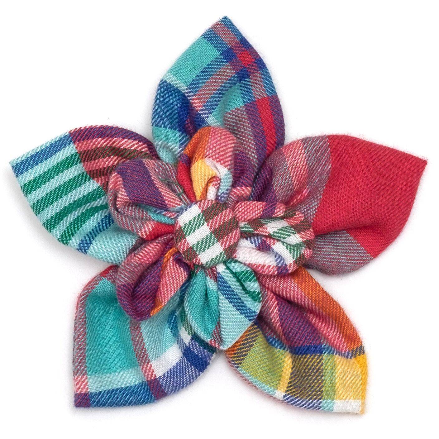 CORAL MULTI PLAID BANDANA