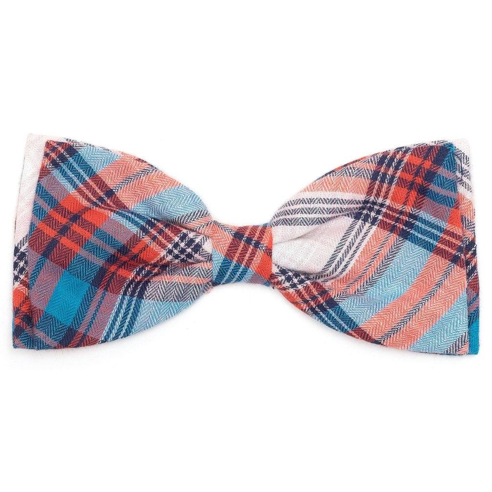 CORNFLOWER BLUE/RED PLAID BANDANA