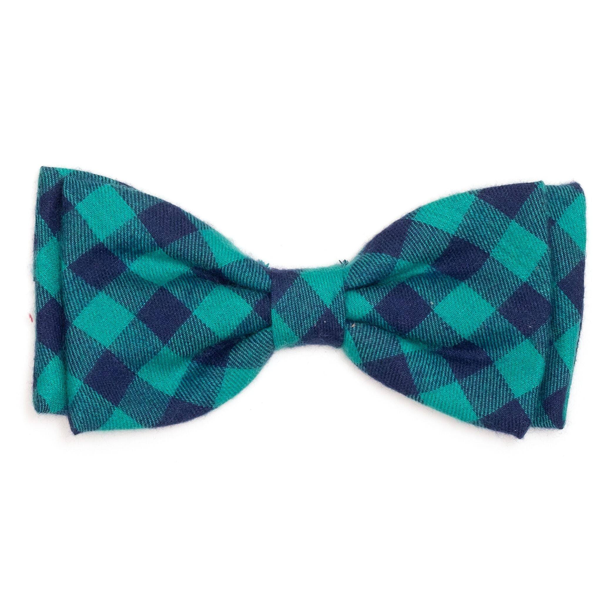 GREEN/NAVY BUFFALO CHECK BANDANA