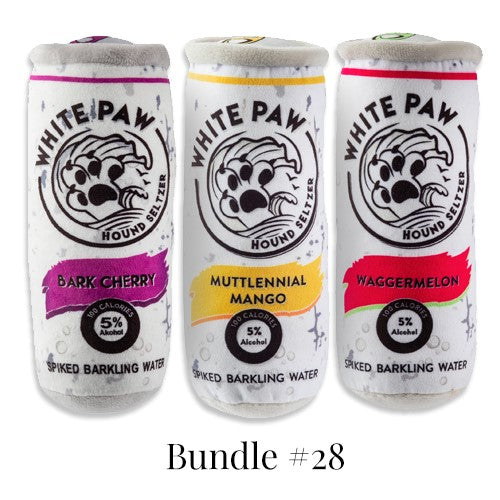 White Paw 3-Pack Dog Toy Bundle #28