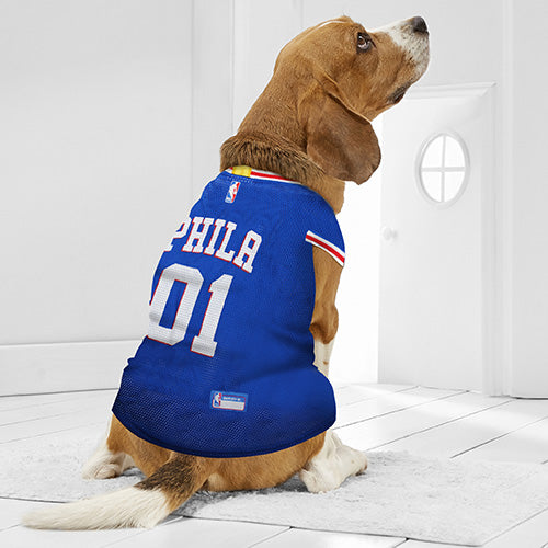 Philadelphia 76ers Mesh Basketball Jersey by Pets First