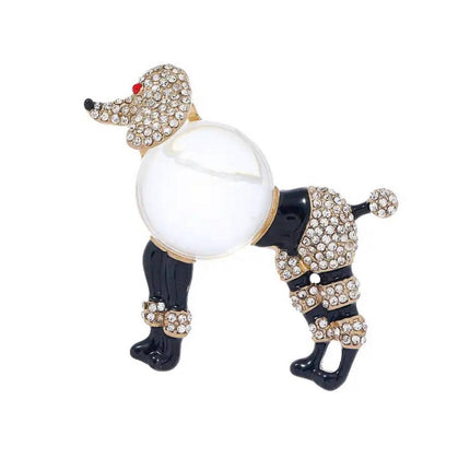 Elegant Poodle Brooch