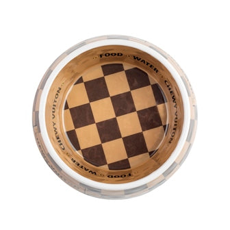 Checker Chewy Vuiton Bowl - Medium Case of 2