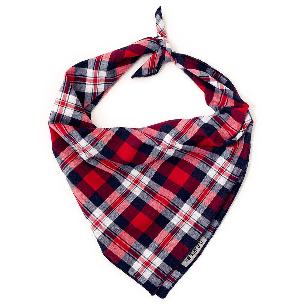 Madras Plaid Red/Navy Classic Bandana Default Title