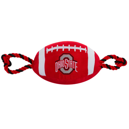 Ohio State Nylon Football Dog Toy