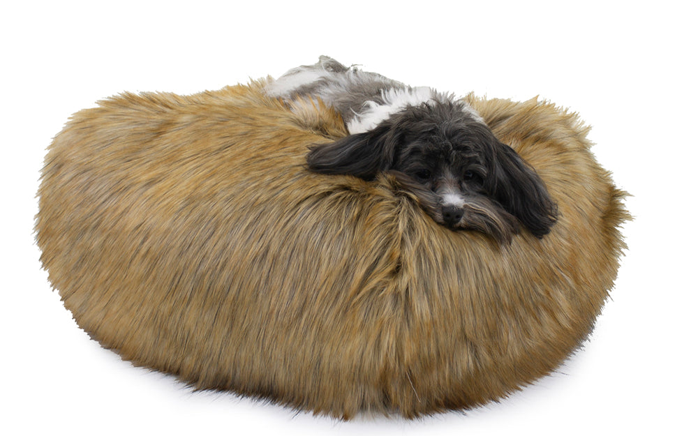 faux fur puff ball