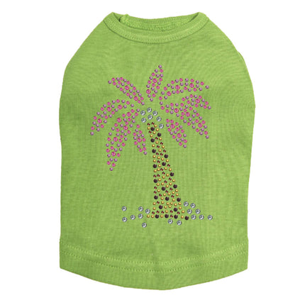 Palm Tree (Pink) Dog Tank