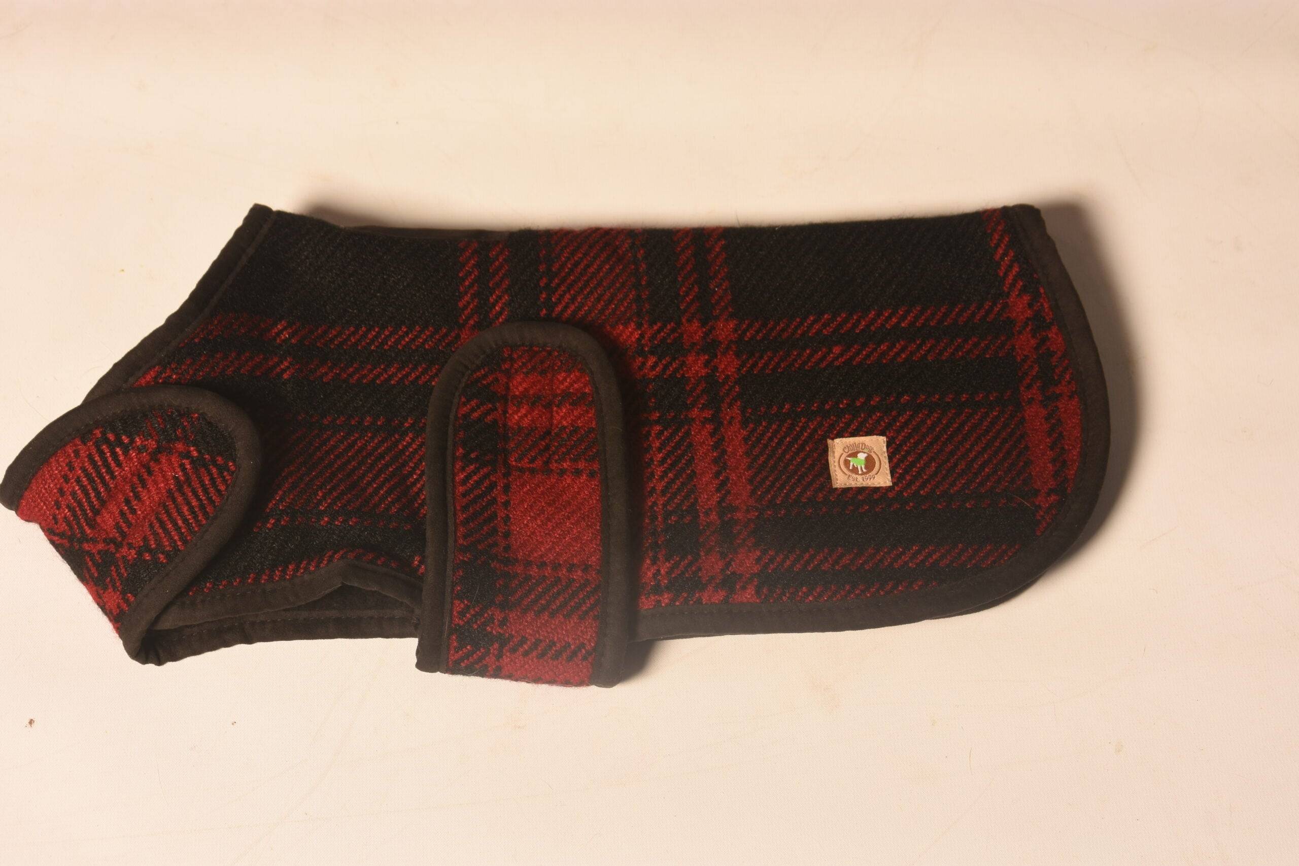 Red / Black Plaid Blanket Coat