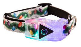 Christmas Lights Adjustable Collar W/ Led Buckle