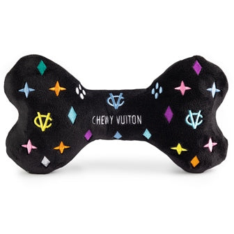 Black Monogram Chewy Vuiton Bone by Haute Diggity Dog