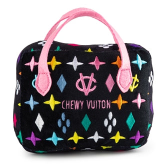 Black Monogram Chewy Vuiton Handbag by Haute Diggity Dog