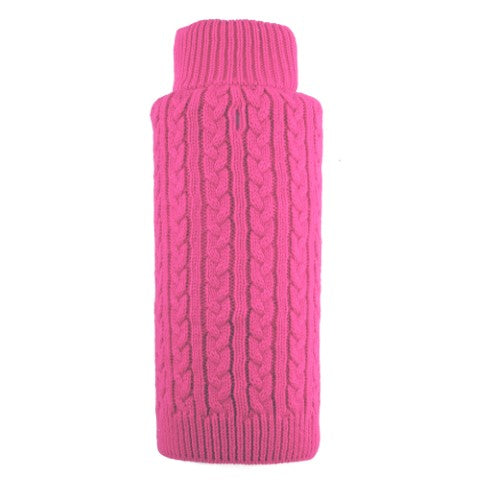 Cable Zip Pink Sweater Default Title