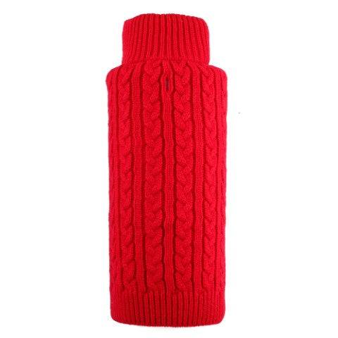 Cable Zip Red Sweater Default Title