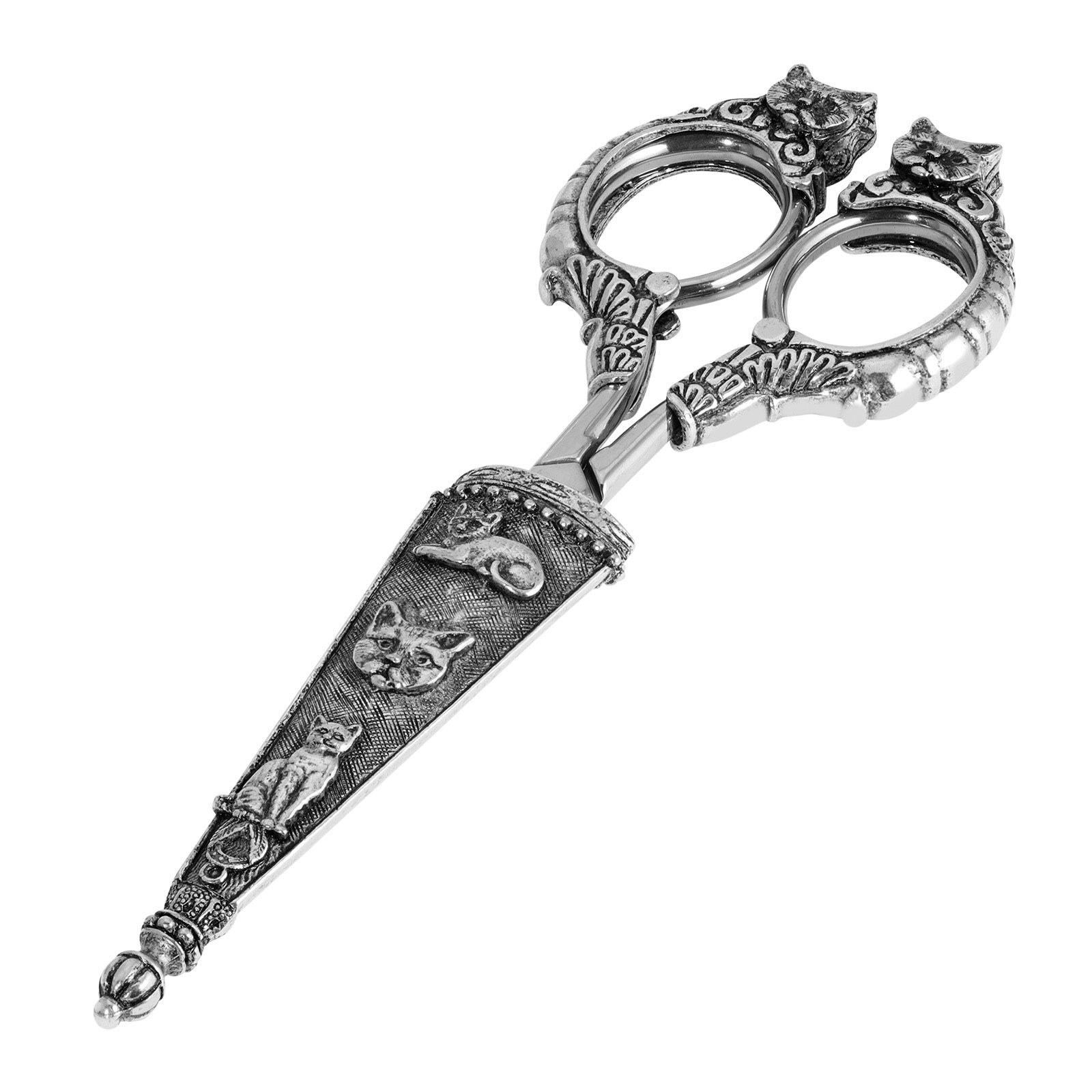 1928 Jewelry Antiqued Classic Cat Scissors HT Animal Supply