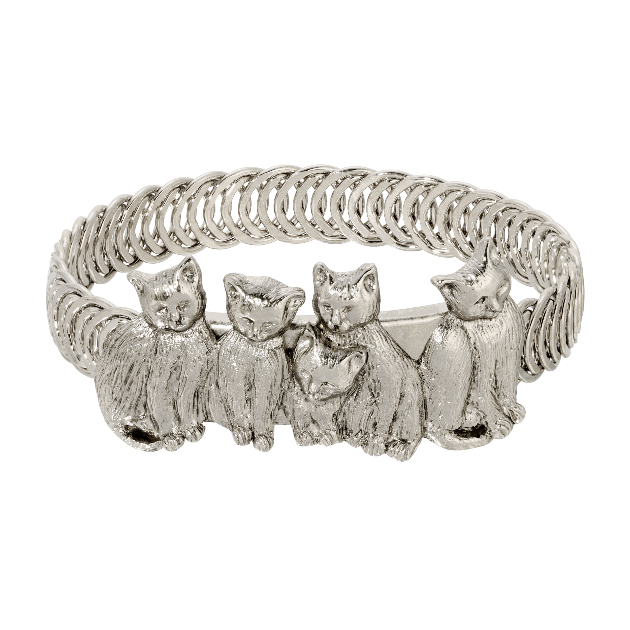 1928 Jewelry Cat Friends Belt Bracelet HT Animal Supply