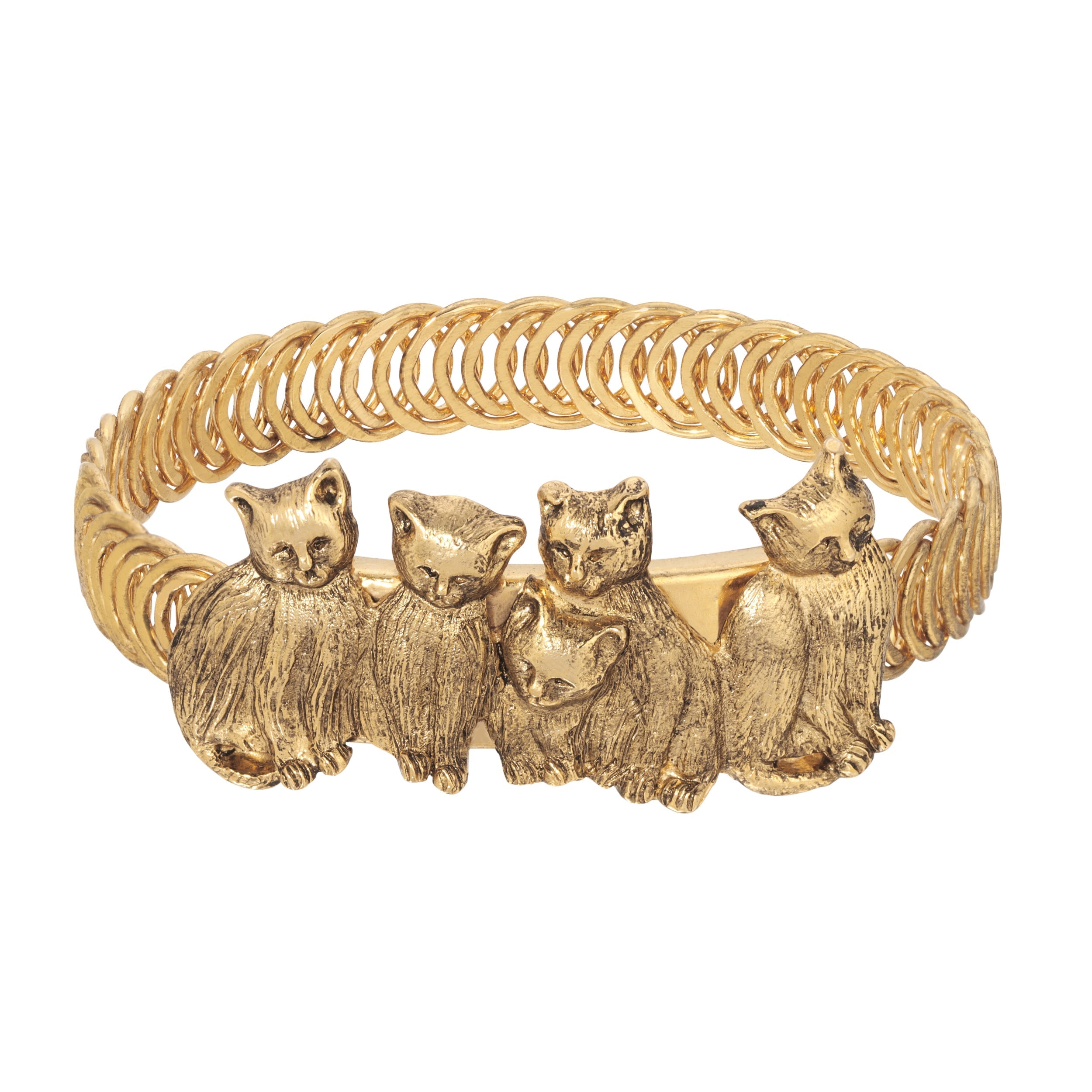 1928 Jewelry Cat Friends Belt Bracelet HT Animal Supply