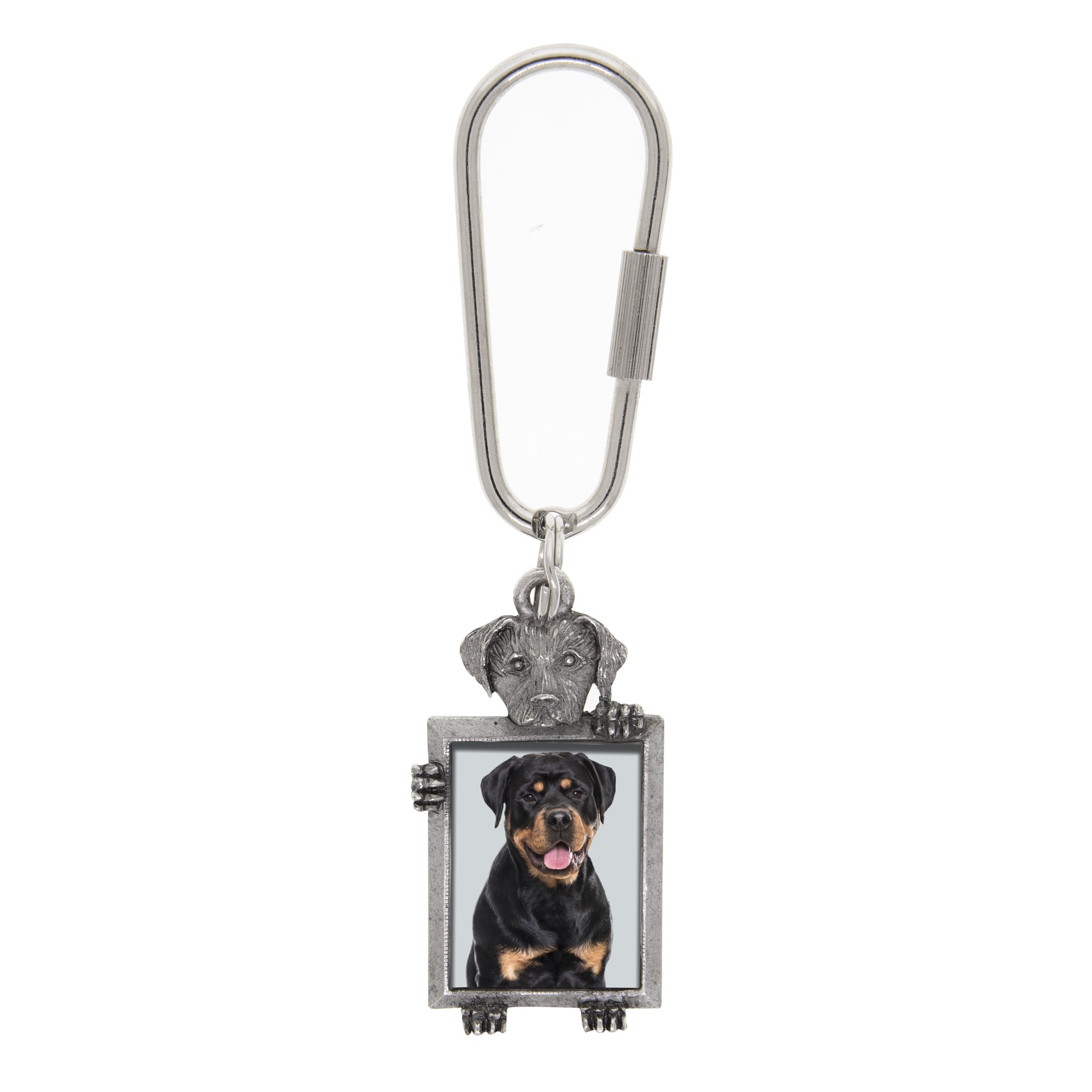 1928 Jewelry Dog Picture Carabiner Key Chain HT Animal Supply