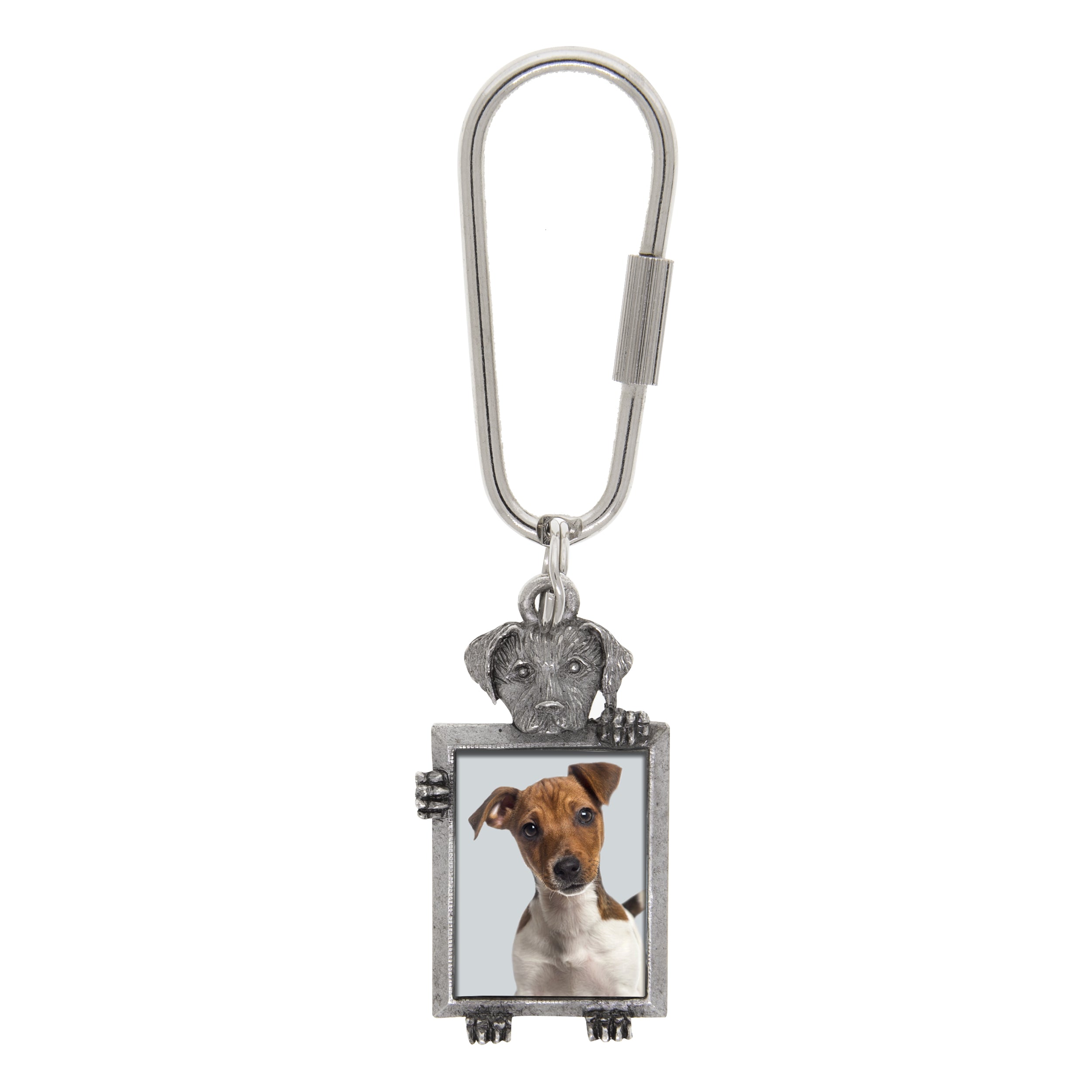 1928 Jewelry Dog Picture Carabiner Key Chain HT Animal Supply