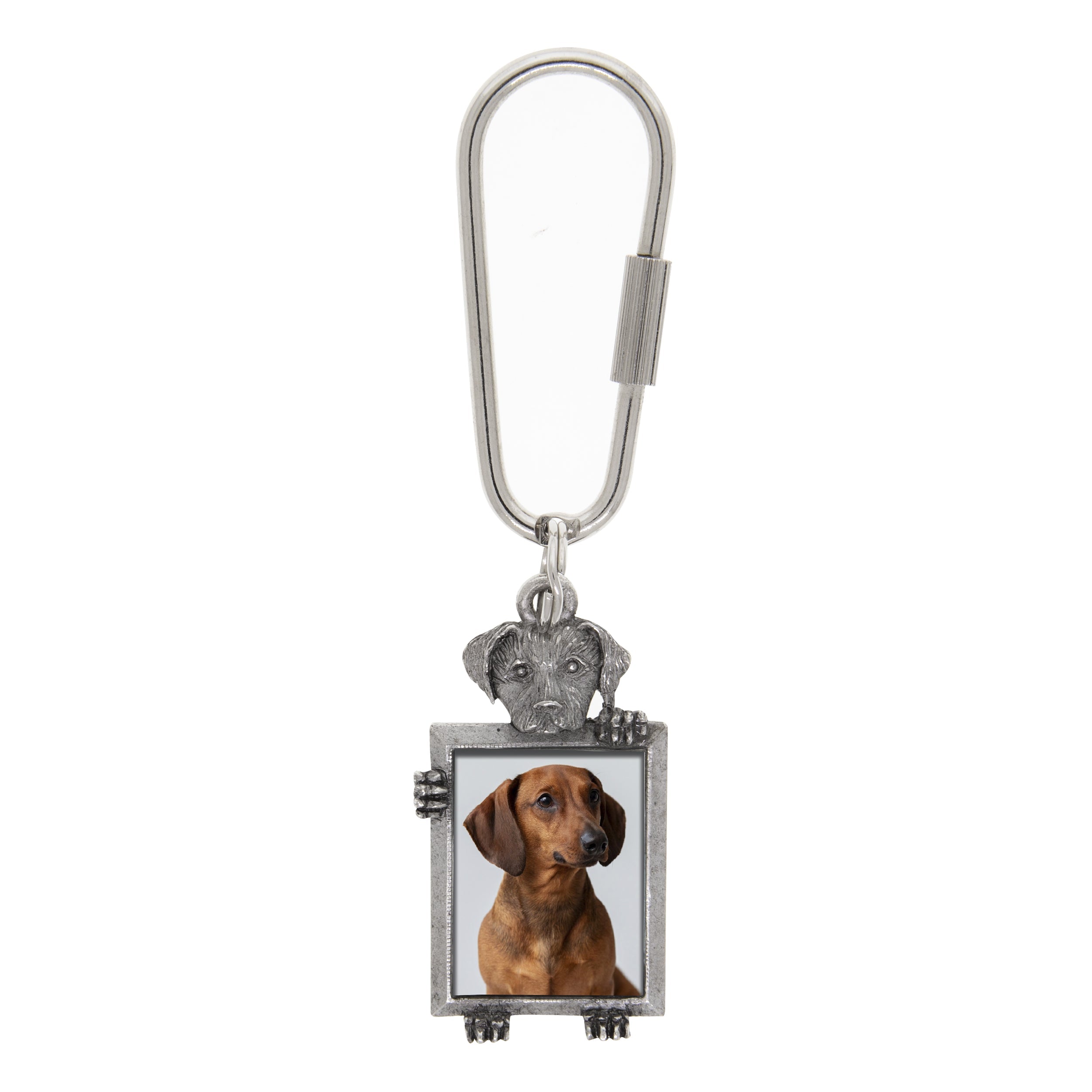 1928 Jewelry Dog Picture Carabiner Key Chain HT Animal Supply