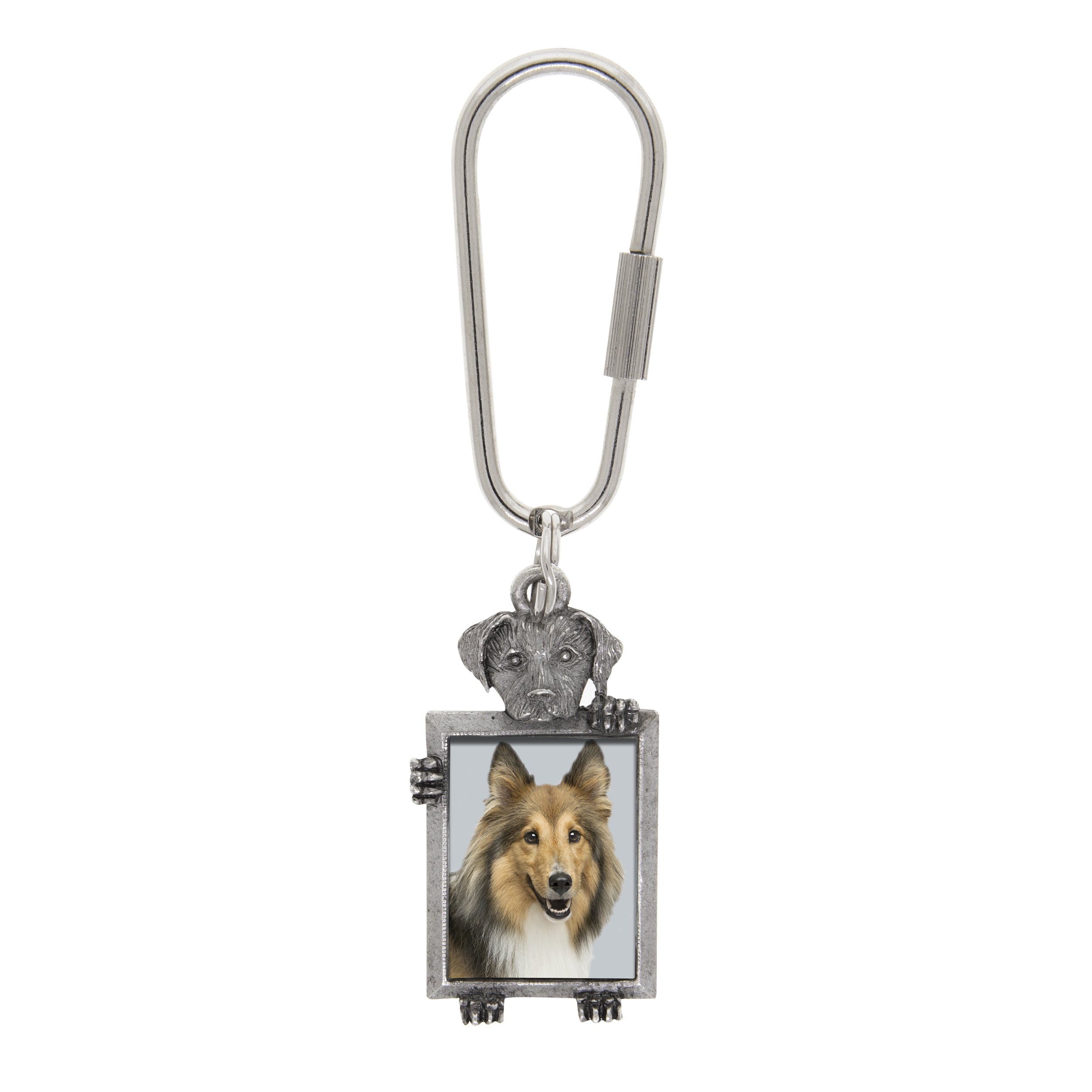 1928 Jewelry Dog Picture Carabiner Key Chain HT Animal Supply