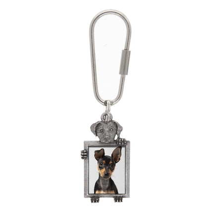 1928 Jewelry Dog Picture Carabiner Key Chain