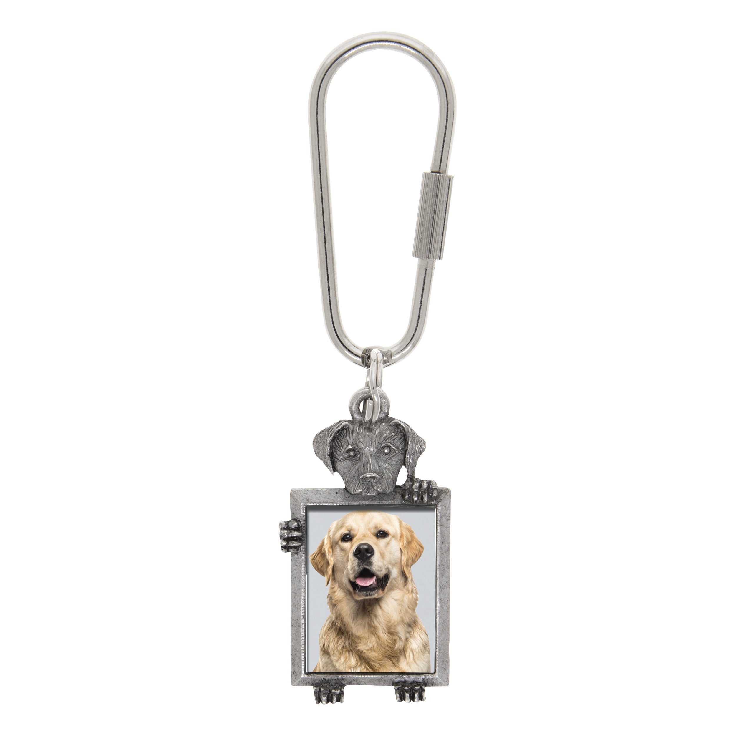 1928 Jewelry Dog Picture Carabiner Key Chain HT Animal Supply