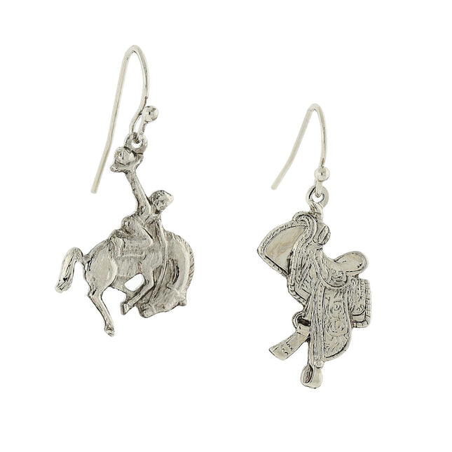 1928 Jewelry Horse And Saddle Earrings