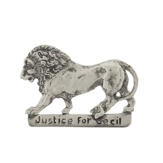 1928 Jewelry Justice For Cecil The Lion Pin