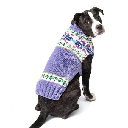 Lavender Flowers Dog Sweater